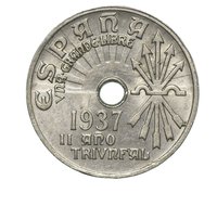 25 Centimos obverse