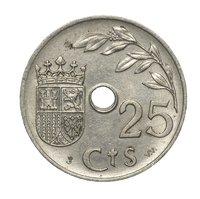 25 Centimos reverse