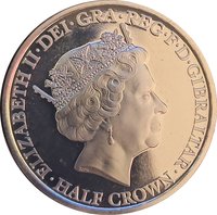 ½ Crown obverse