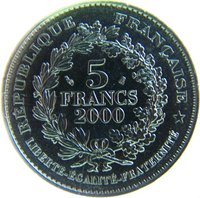 5 Francs obverse
