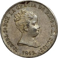 1 Real Vellon obverse