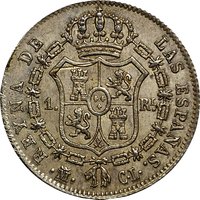 1 Real Vellon reverse