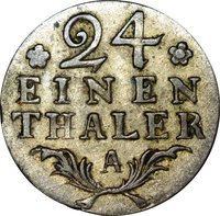 1⁄24 Thaler reverse
