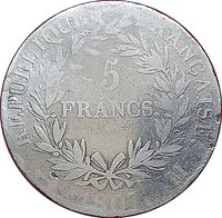5 Francs reverse
