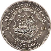5 Dollars obverse