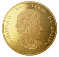 2500 Dollars obverse