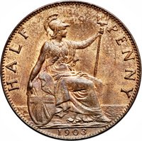½ Penny reverse