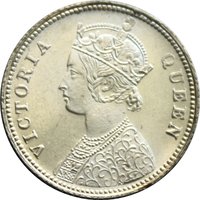 ¼ Rupee obverse