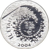 1½ Euros obverse