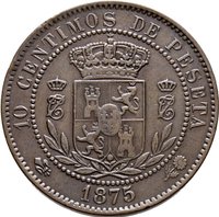 10 Centimos reverse