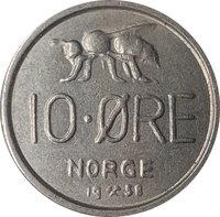 10 Øre reverse