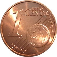 1 Euro Cent reverse