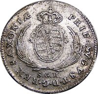 1⁄12 Saxon thaler obverse