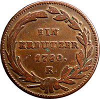 1 Kreuzer reverse