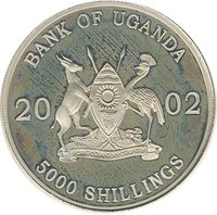 5000 Shillings obverse