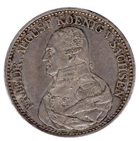 4⁄3 Saxon thaler obverse