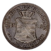 4⁄3 Saxon thaler reverse