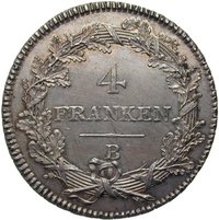 4 Francs reverse