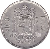 100 Pesetas reverse