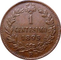 1 Centesimo reverse