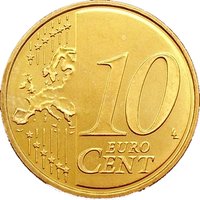 10 Euro Cents reverse