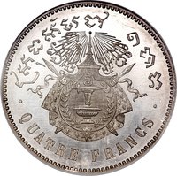 4 Francs reverse