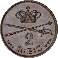 2 Rigsbankskilling reverse