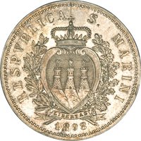 5 Lire obverse