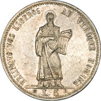 5 Lire reverse