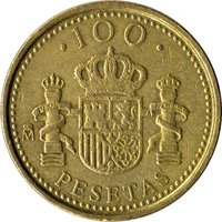 100 Pesetas reverse