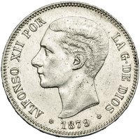 5 Pesetas obverse