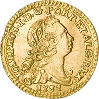 ½ Escudo obverse