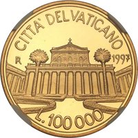 100000 Lire reverse