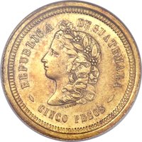 5 Pesos obverse