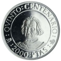 2000 Pesetas reverse