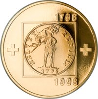 100 Francs reverse