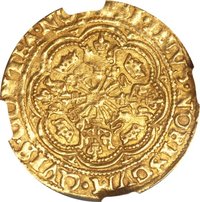 ½ Rose Noble reverse