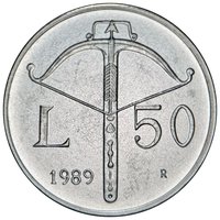 50 Lire reverse