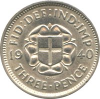 3 Pence reverse