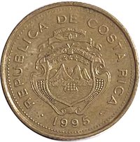 5 Colones obverse