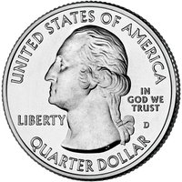 ¼ Dollar obverse