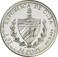 30 Pesos obverse