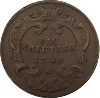 1 Kreuzer reverse