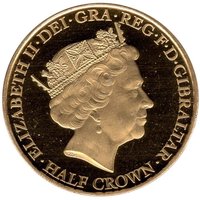 ½ Crown obverse