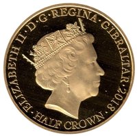 ½ Crown obverse