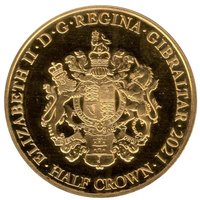 ½ Crown obverse