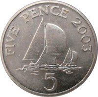 5 Pence reverse