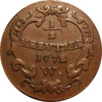 ½ Kreuzer reverse