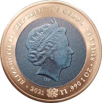2 Cedis obverse