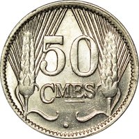 50 Centimes reverse